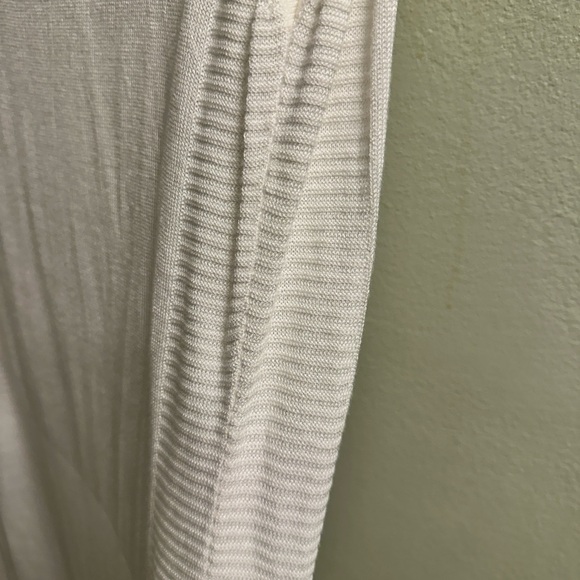 Cyrus Knit Long Sleeveless Cardigan Size Small White - Picture 6 of 10